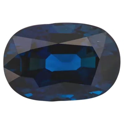 Pre-owned 1stdibs Rare 4.31ct Natural Vivid To Deep Blue Sapphire Oval Great Luster Grs Certified
