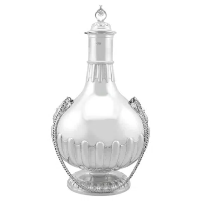 Pre-owned 1stdibs Rare Antique Victorian Sterling Silver Pilgrim Flask Vase, London 1892