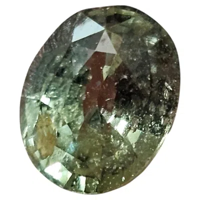 Pre-owned 1stdibs Rare Yellowish Green Certified Natural 3.04ct Sapphire