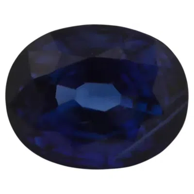 Pre-owned 1stdibs Real 1.83ct No Heat Natural Ceylon Blue Sapphire Oval Sri Lanka