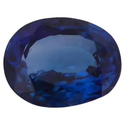 Pre-owned 1stdibs Real 1.98ct No Heat Natural Ceylon Blue Sapphire Oval Sri Lanka