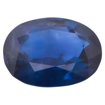 Pre-owned 1stdibs Real 4.32ct No Heat Natural Ceylon Blue Sapphire Oval Sri Lanka