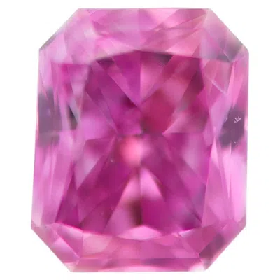 Pre-owned 1stdibs Real Pink Diamond - 0.10ct Natural Loose Fancy Intense Pink Purple Diamond Gia