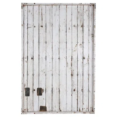 Pre-owned 1stdibs Reclaimed Wood Panel In Original White Paint Patina
