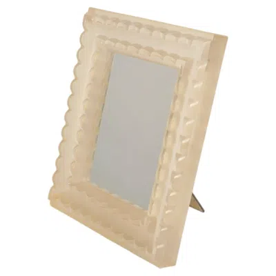 Pre-owned 1stdibs René Lalique - "festons" Mirror Frame In Sand