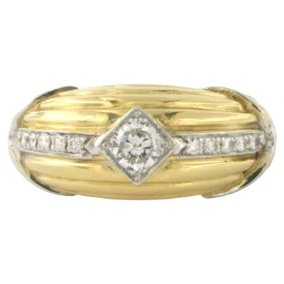 Pre-owned 1stdibs Retro - Ring With Brilliant Cut Diamonds Up To 0.80ct 18k Gold - 13.6 Grams In Multi