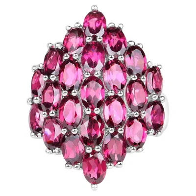Pre-owned 1stdibs Rhodolite Cluster Pomegranate Ring 11.5 Carats In Multi