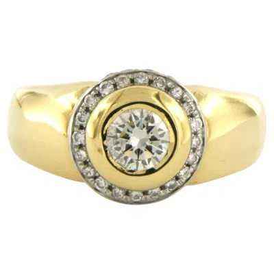 Pre-owned 1stdibs Ring With Brilliant Cut Diamonds Up To 0.70ct -11.3 Gram - 18k Bicolour Gold In Multi