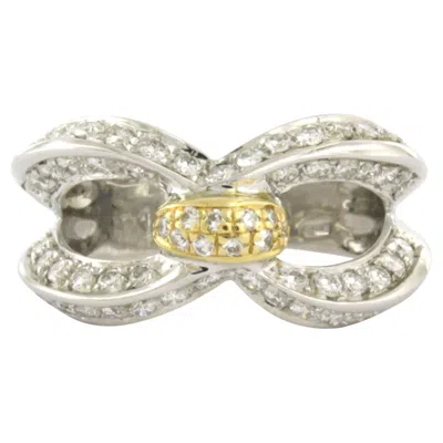 Pre-owned 1stdibs Ring With Brilliant Cut Diamonds Up To 1.06ct 18k Gold 8.1 Grams In Multi