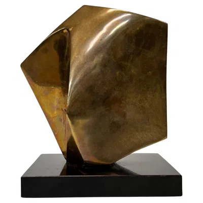 Pre-owned 1stdibs Robert Helsmoortel Bronze Sculpture, Abstract, Belgium, 1970s In Gold