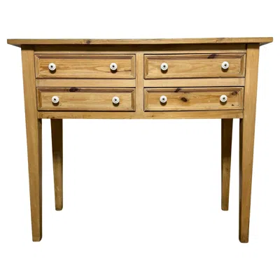 Pre-owned 1stdibs Rustic French Country Buffet Table In Stripped Pine In Brown