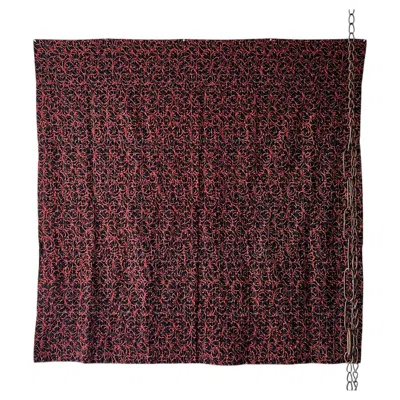 Pre-owned 1stdibs Sashiko Japanese Vintage Quilt?rag?tapestry?blanket / 1950s Wabi-sabi Boro In Black