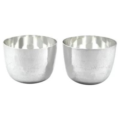 Pre-owned 1stdibs Scottish Britannia Silver Tumbler Cups By Peter Castle-smith