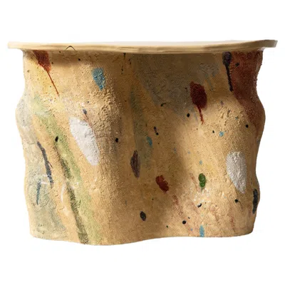 Pre-owned 1stdibs Sculptural Side Table By Jacque Faus In Brown