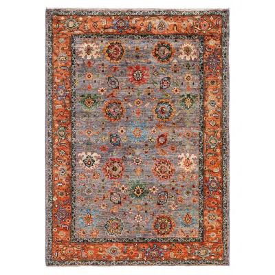 Pre-owned 1stdibs Serapi One-of-a-kind Wool Gray Area Rug 4' 3" X 5' 11"