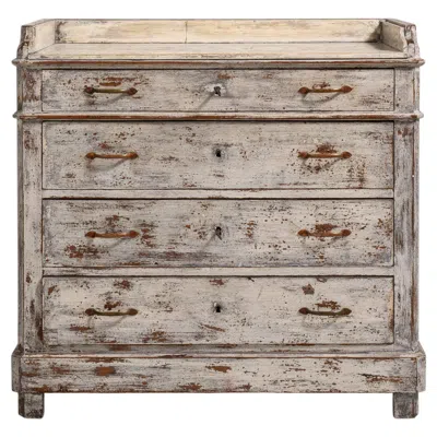 Pre-owned 1stdibs Shabby Chic Chest Of Drawers In Brown