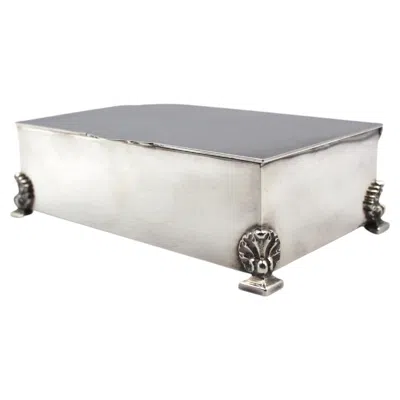 Pre-owned 1stdibs Silver Plated Keepsake Box, Hallmarked, Early 20th Century, England