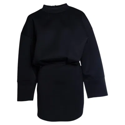 Pre-owned 1stdibs Silvian Heach, Black Balloon Scuba Dress