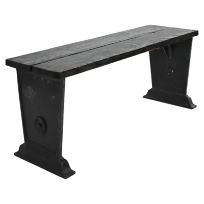 Pre-owned 1stdibs Skoglund & Olson Cast Iron Bench, 1920s In Black