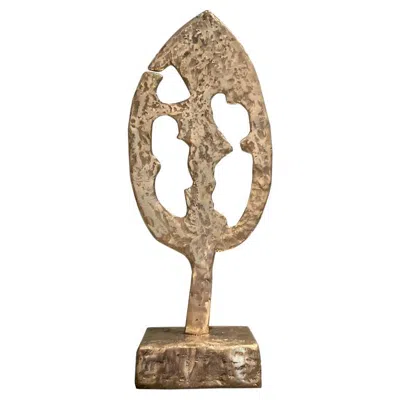 Pre-owned 1stdibs Small Abstract 03 Sculpture By Herma De Wit In Gold