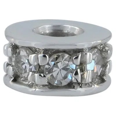 Pre-owned 1stdibs Solid 14k White Gold Minimalist Round Finding Natural Diamond Fine Jewelry