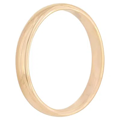 Pre-owned 1stdibs Solid 14k Yellow Gold Classic Band Jewelry Eternity Unisex Plain Band Ring