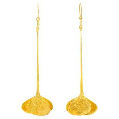 Pre-owned 1stdibs Spectacular Organo-chic Gold Earrings In Multi
