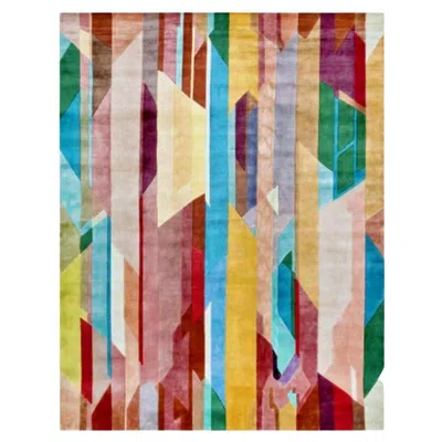 Pre-owned 1stdibs Spirit 400 Rug By Illulian, Wool & Silk, Post-modern Design, Italy In Sand