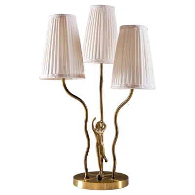 Pre-owned 1stdibs Swedish Art Deco Table Lamp In Brass In Sand