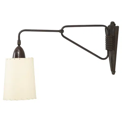 Pre-owned 1stdibs Swing Arm Sconce In Two Tone Patina, France 1950's In White