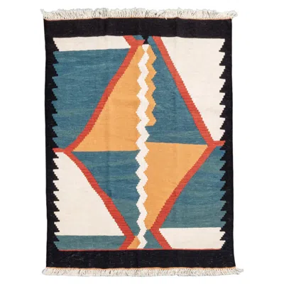 Pre-owned 1stdibs Tajik Arab Kilim, Vegetable Dye Modernist Wool Rug, Wall-hanging Art Accent Rug In Brown