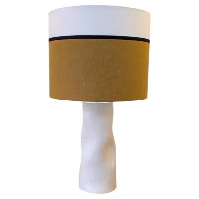 Pre-owned 1stdibs Tall White Plaster Lamp Designed By A French Ceramist.