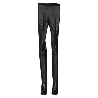 Pre-owned 1stdibs Tamara Mellon Black Leather Knee-high Boots - Size 39