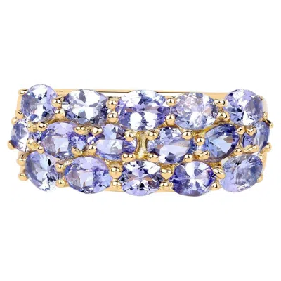 Pre-owned 1stdibs Tanzanite Ring 2.7 Carats Gold Plated Silver In Multi