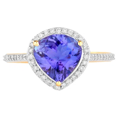 Pre-owned 1stdibs Tanzanite Ring Diamonds 2.48 Carats 14k Yellow Gold