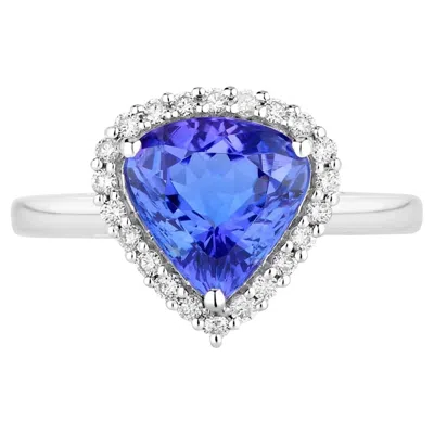 Pre-owned 1stdibs Tanzanite Ring Diamonds 2.59 Carats 14k White Gold