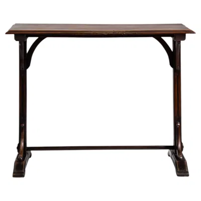 Pre-owned 1stdibs Thonet Style Bentwood Bistro Table In Brown