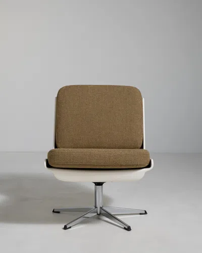 Pre-owned 1stdibs Variopur Space Age Upholstered Swivel Chair In Gray
