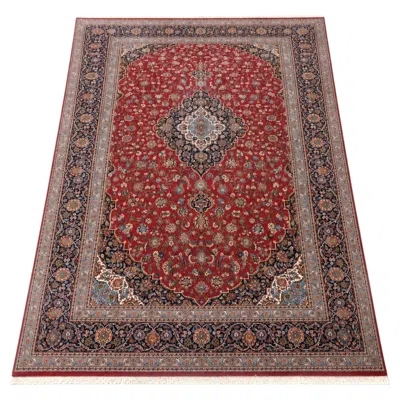 Pre-owned 1stdibs Very Large Persian Revival Tabriz Style Floral Medallion Rug, 17 Ft 3 In X 10 In In Brown