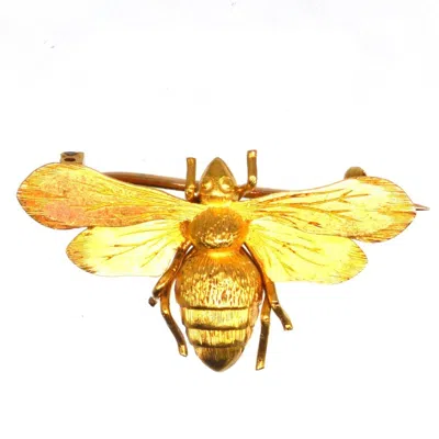 Pre-owned 1stdibs Victorian 15ct Gold Bee Brooch In Multi