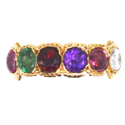 Pre-owned 1stdibs Victorian 15ct Gold Regard Ring In Multi