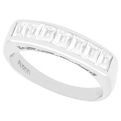 Pre-owned 1stdibs Vintage 1.01 Carat Diamond And Platinum Seven Stone Cocktail Ring In Multi