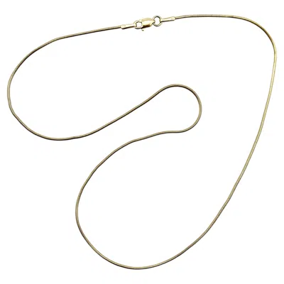 Pre-owned 1stdibs Vintage 14k Gold 16.25” Snake Chain In Multi