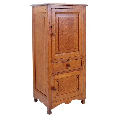 Pre-owned 1stdibs Vintage 1950s Wooden Side Cabinet, Solid Wood, Antique Design, 105cm H In Brown