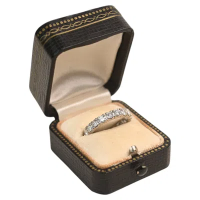 Pre-owned 1stdibs Vintage 2 Carat Brilliant Wedding Ring. Eternity Diamond Band Platinum Size 6 In Multi