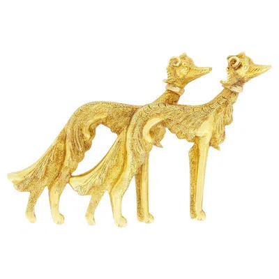 Pre-owned 1stdibs Vintage Afghan Hound Brooch, C.1960s In Multi