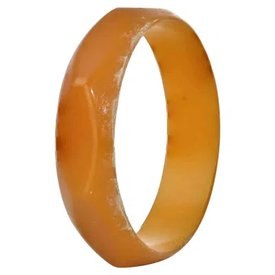 Pre-owned 1stdibs Vintage Art Deco Bakelite Bracelet, European Origin, 1940s Design In Orange