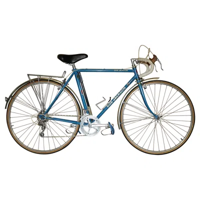 Pre-owned 1stdibs Vintage Bob Jackson Reynolds 531 Touring Winter Trainer Road Bike Campagnolo In Gray