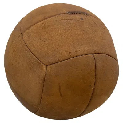 Pre-owned 1stdibs Vintage Brown Leather Medicine Ball, 1930s