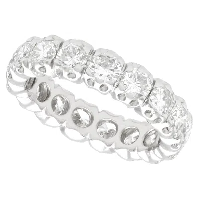 Pre-owned 1stdibs Vintage French 2.20 Carat Diamond And White Gold Full Eternity Ring